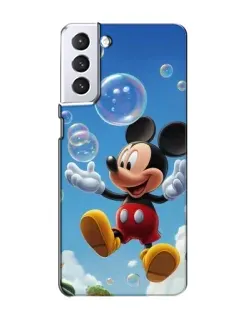 Чехол для Samsung Galaxy S21 с картинкой «Mickey и мыльные пузыри»