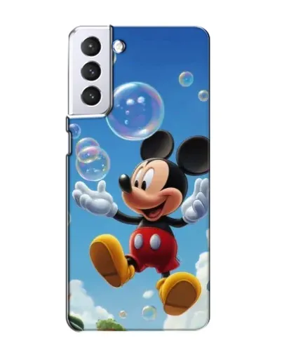 Чехол для Samsung Galaxy S21 с картинкой «Mickey и мыльные пузыри»