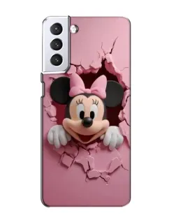 Чехол для Samsung Galaxy S21 с картинкой «Минни сквозь стену»