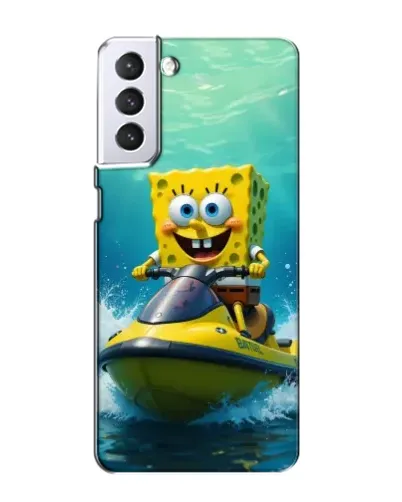 Чехол для Samsung Galaxy S21 с картинкой «Спанч Боб на гидроцикле» Чехол для Samsung Galaxy S21 с картинкой «Спанч Боб на гидроцикле»
