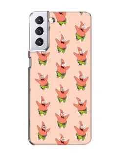 Чехол для Samsung Galaxy S21 с картинкой «Патрик Стар паттерн»