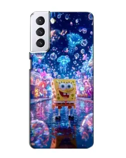 Чехол для Samsung Galaxy S21 с картинкой «Неоновый океан»