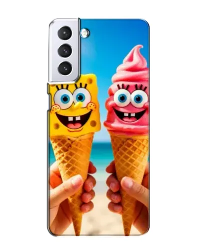 Чехол для Samsung Galaxy S21 с картинкой «Спанч Боб мороженое» Чехол для Samsung Galaxy S21 с картинкой «Спанч Боб мороженое»