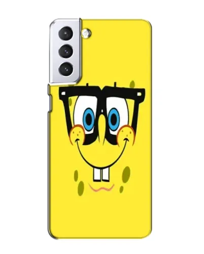Чохол для Samsung Galaxy S21 з картинкою «Мінімалістичний Спанч Боб» Чохол для Samsung Galaxy S21 з картинкою «Мінімалістичний Спанч Боб»