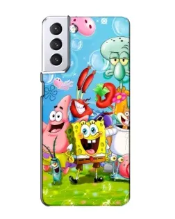 Чохол для Samsung Galaxy S21 з картинкою «Губка Боб та друзі» Чохол для Samsung Galaxy S21 з картинкою «Губка Боб та друзі»