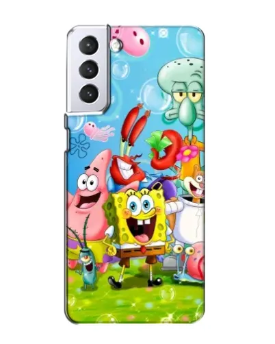 Чохол для Samsung Galaxy S21 з картинкою «Губка Боб та друзі» Чохол для Samsung Galaxy S21 з картинкою «Губка Боб та друзі»