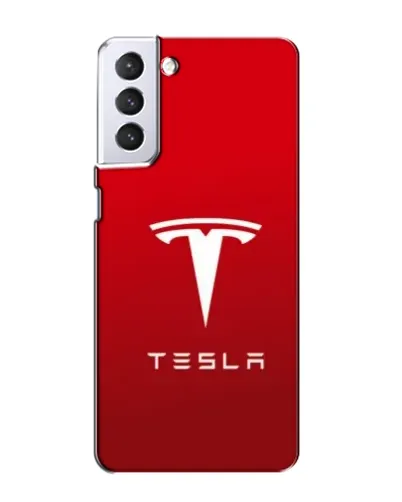 Чехол для Samsung Galaxy S21 с картинкой «Tesla Red Classic»