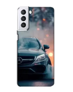 Чехол для Samsung Galaxy S21 с картинкой «Mercedes — ночной город» Чехол для Samsung Galaxy S21 с картинкой «Mercedes — ночной город»
