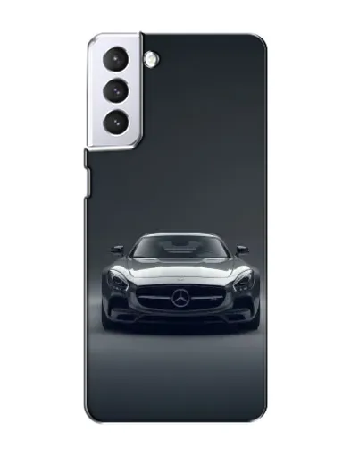 Чехол для Samsung Galaxy S21 с картинкой «Mercedes на черном»