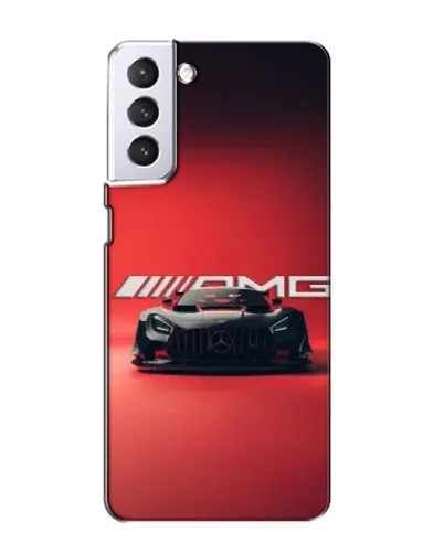 Чехол для Samsung Galaxy S21 с картинкой «Mercedes AMG — красная линия»