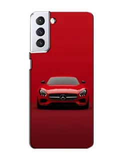 Чехол для Samsung Galaxy S21 с картинкой «Красный Mercedes AMG»