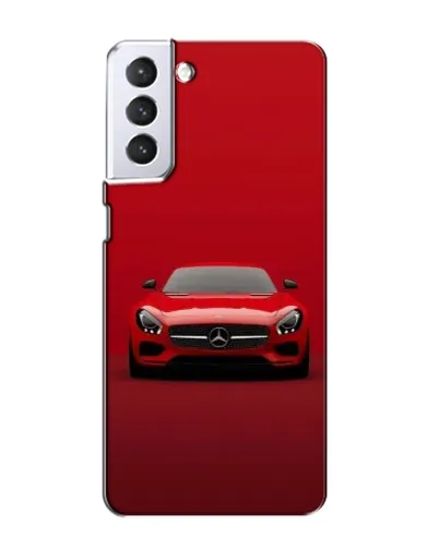 Чехол для Samsung Galaxy S21 с картинкой «Красный Mercedes AMG»