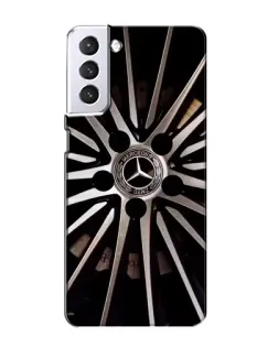 Чехол для Samsung Galaxy S21 с картинкой «Диск Mercedes»