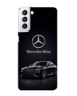 Чехол для Samsung Galaxy S21 с картинкой «Mercedes — решетка радиатора»