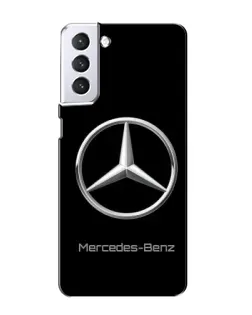 Чехол для Samsung Galaxy S21 с картинкой «Mercedes Silver Logo»