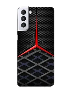 Чехол для Samsung Galaxy S21 с картинкой «Mercedes Carbon Grid»