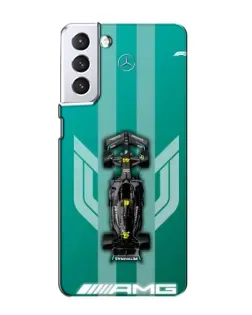 Чехол для Samsung Galaxy S21 с картинкой «Mercedes AMG Petronas»
