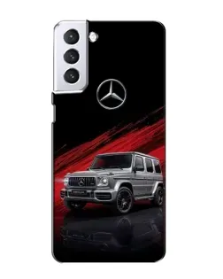 Чехол для Samsung Galaxy S21 с картинкой «Mercedes G-Class красный»