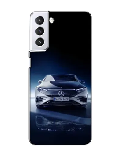 Чехол для Samsung Galaxy S21 с картинкой «Ночной Mercedes EQ»
