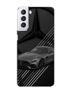 Чехол для Samsung Galaxy S21 с картинкой «Mercedes AMG — графика»