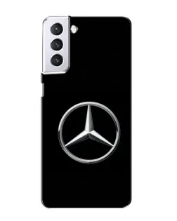Чехол для Samsung Galaxy S21 с картинкой «Mercedes классический лого»