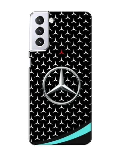 Чехол для Samsung Galaxy S21 с картинкой «Mercedes — бирюзовый акцент»