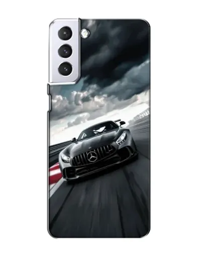 Чехол для Samsung Galaxy S21 с картинкой «Гоночный Mercedes AMG»