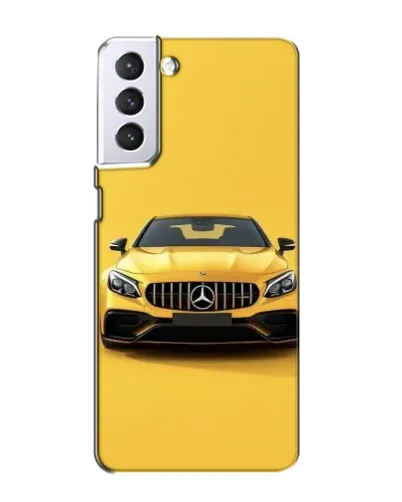 Чехол для Samsung Galaxy S21 с картинкой «Желтый Mercedes GT»