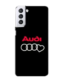 Чехол для Samsung Galaxy S21 с картинкой «Логотип Audi Heart»