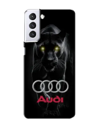Чехол для Samsung Galaxy S21 с картинкой «Пантера и Audi» Чехол для Samsung Galaxy S21 с картинкой «Пантера и Audi»