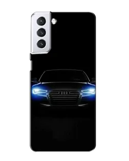 Чехол для Samsung Galaxy S21 с картинкой «Audi в неоне»