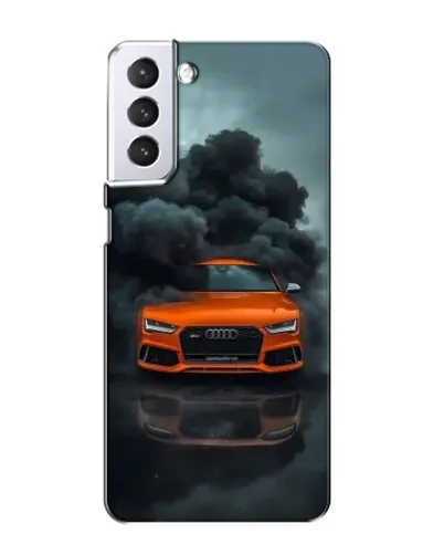 Чехол для Samsung Galaxy S21 с картинкой «Audi в облаках дыма» Чехол для Samsung Galaxy S21 с картинкой «Audi в облаках дыма»