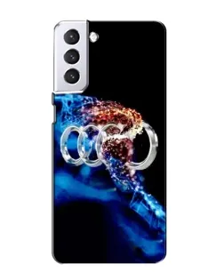 Чехол для Samsung Galaxy S21 с картинкой «Энергия лого Audi»