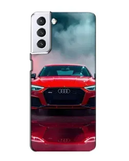 Чехол для Samsung Galaxy S21 с картинкой «Audi RS — красный стиль»