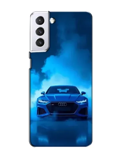 Чехол для Samsung Galaxy S21 с картинкой «Audi — голубая энергия» Чехол для Samsung Galaxy S21 с картинкой «Audi — голубая энергия»