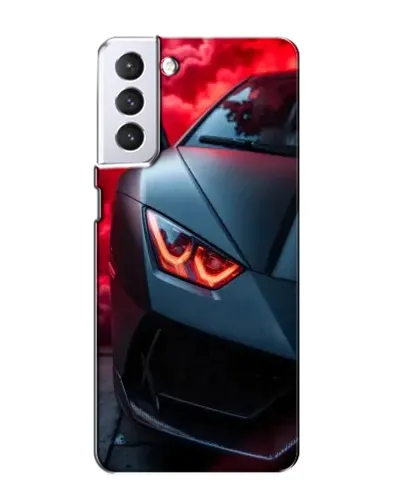 Чехол для Samsung Galaxy S21 с картинкой «Lamborghini красное сияние»