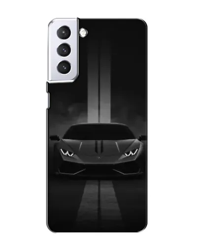 Чехол для Samsung Galaxy S21 с картинкой «Lamborghini симметрия дорог»