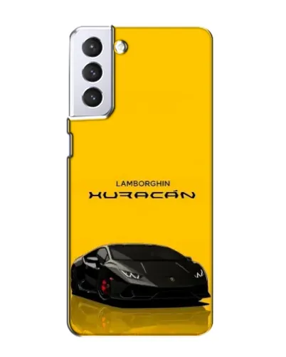 Чехол для Samsung Galaxy S21 с картинкой «Lamborghini Huracan черный»
