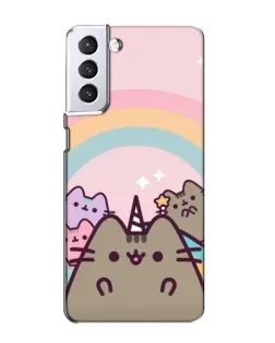 Чехол для Samsung Galaxy S21 с картинкой «Единорог Pusheen»