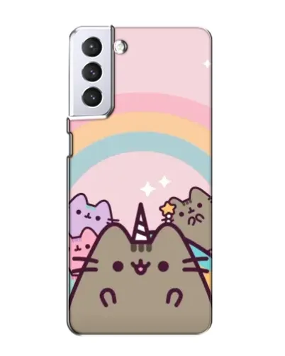 Чехол для Samsung Galaxy S21 с картинкой «Единорог Pusheen»