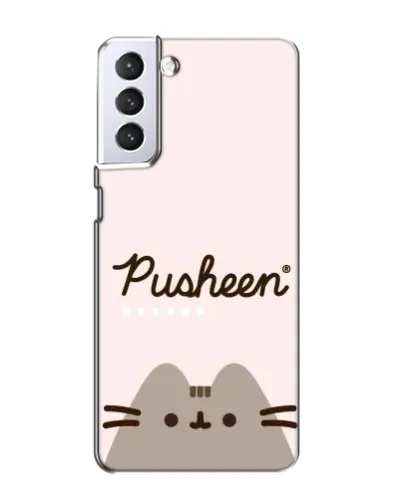 Чехол для Samsung Galaxy S21 с картинкой «Pusheen логотип»