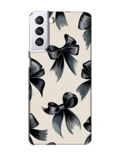 Чехол для Samsung Galaxy S21 с картинкой «Банты Coquette»