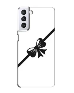Чехол для Samsung Galaxy S21 с картинкой «Диагональный бант»