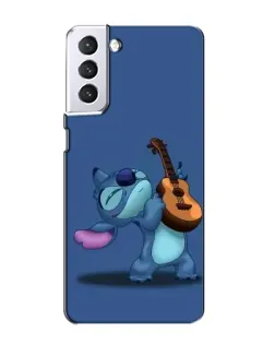 Чехол для Samsung Galaxy S21 с картинкой «Стич с укулеле»