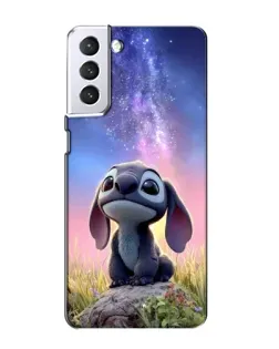 Чехол для Samsung Galaxy S21 с картинкой «Стич на рассвете»