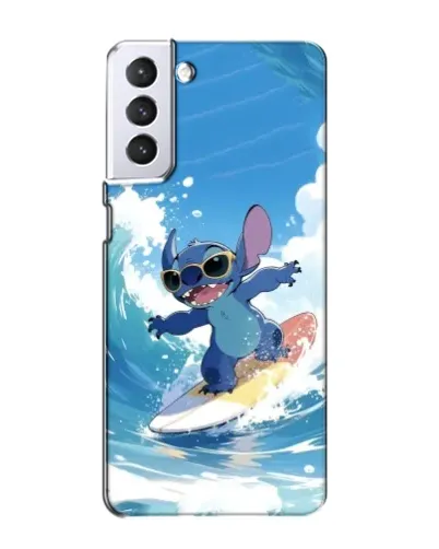 Чехол для Samsung Galaxy S21 с картинкой «Стич на волне» Чехол для Samsung Galaxy S21 с картинкой «Стич на волне»
