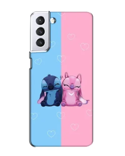 Чехол для Samsung Galaxy S21 с картинкой «Stitch и Angel Love» Чехол для Samsung Galaxy S21 с картинкой «Stitch и Angel Love»