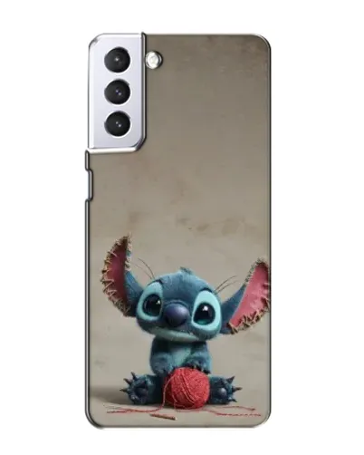 Чехол для Samsung Galaxy S21 с картинкой «Стич на коричневом фоне» Чехол для Samsung Galaxy S21 с картинкой «Стич на коричневом фоне»