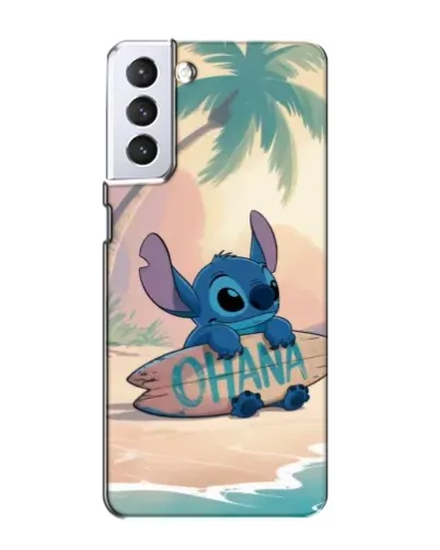Чехол для Samsung Galaxy S21 с картинкой «Стич на серфе» Чехол для Samsung Galaxy S21 с картинкой «Стич на серфе»