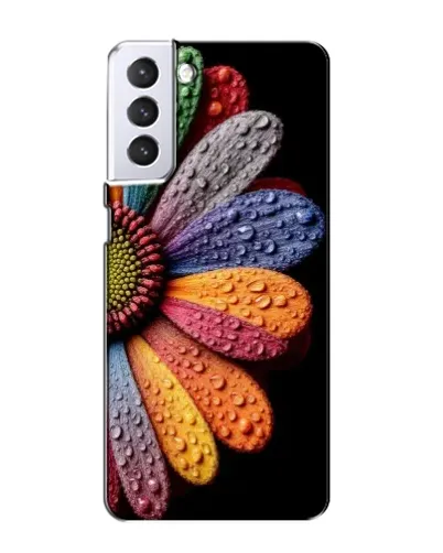 Чехол для Samsung Galaxy S21 с картинкой «Радужный цветок» Чехол для Samsung Galaxy S21 с картинкой «Радужный цветок»